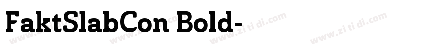 FaktSlabCon Bold字体转换